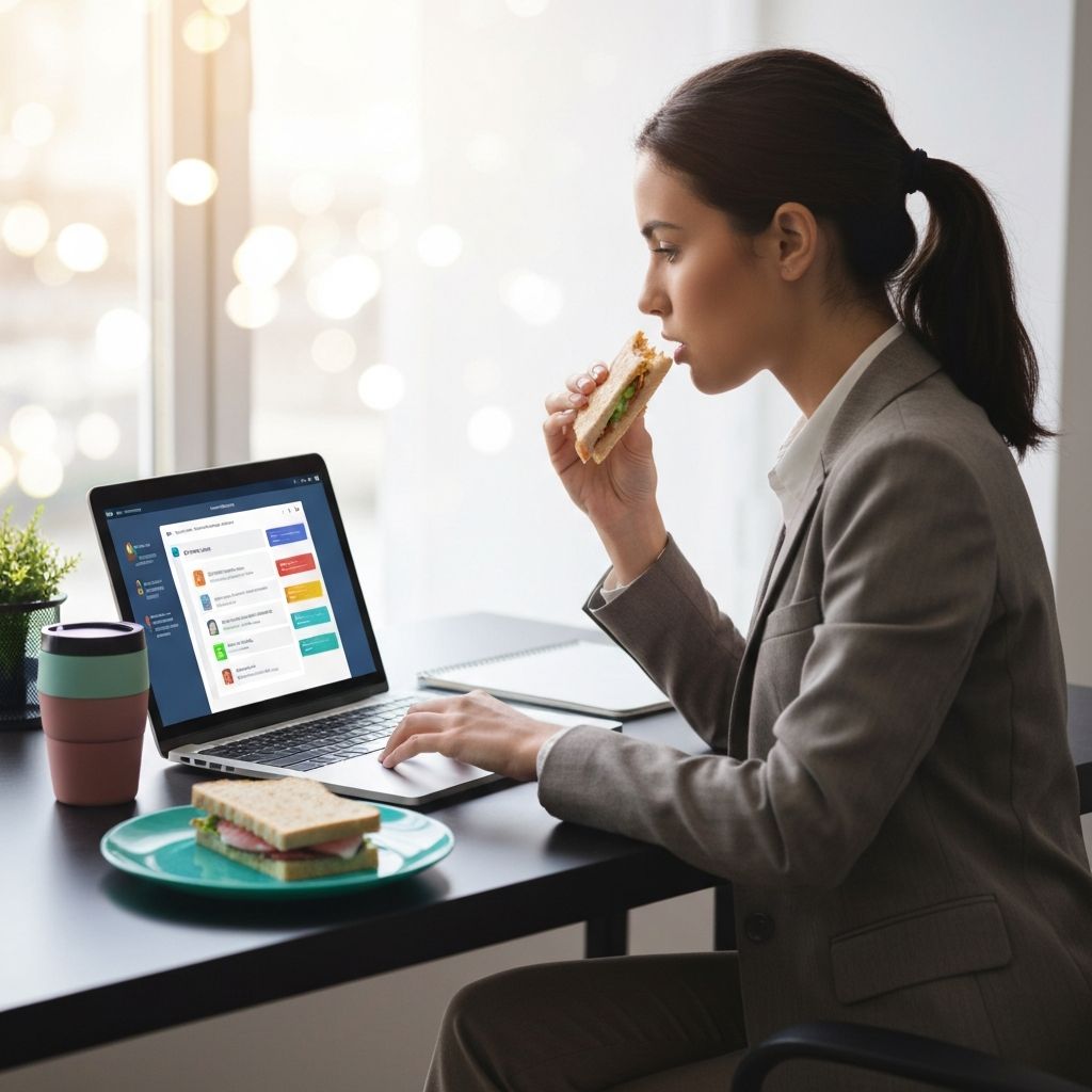 Eating with limited time during busy workdays